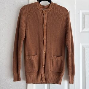 3sixteen Crewneck Sweater Cardigan Pima Cotton Mocha Brown